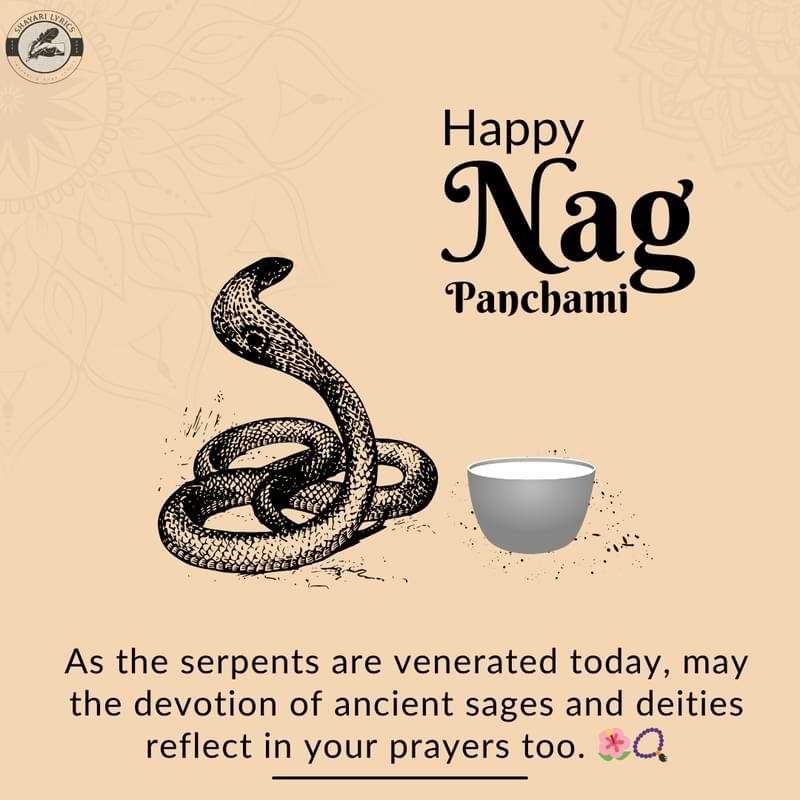 As the serpents are venerated today, may the devotion of ancient sages and deities reflect in your prayers too. 🌺📿