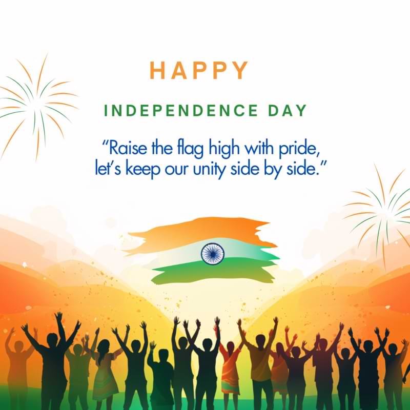 “Raise the flag high with pride, let’s keep our unity side by side.”