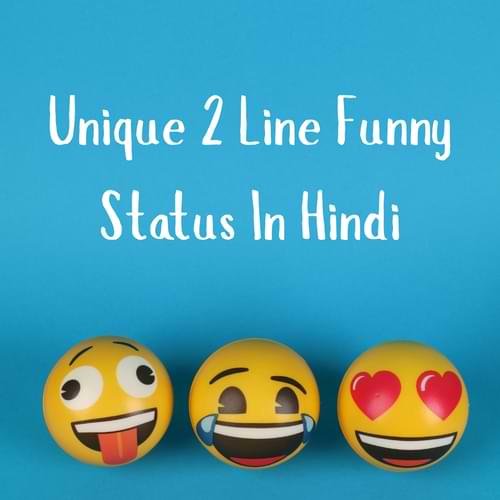Unique 2 Line Funny Status In Hindi