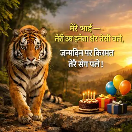 Happy Birthday Shayari Bhai