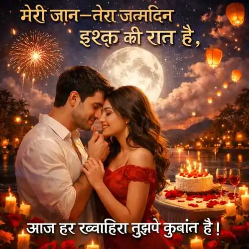 Meri Jaan Romantic Birthday Shayari