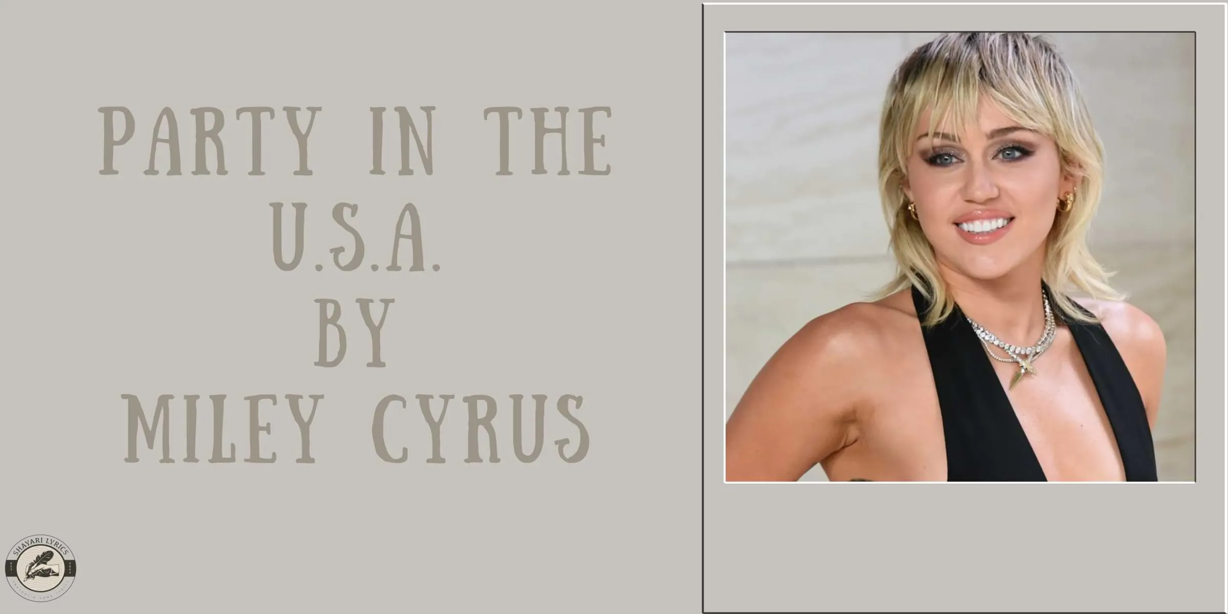 Party in the U.S.A. By Miley Cyrus