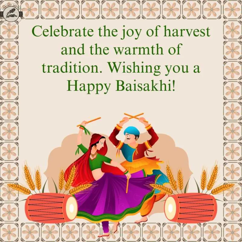 Celebrate the joy of harvest and the warmth of tradition. Wishing you a Happy Baisakhi!