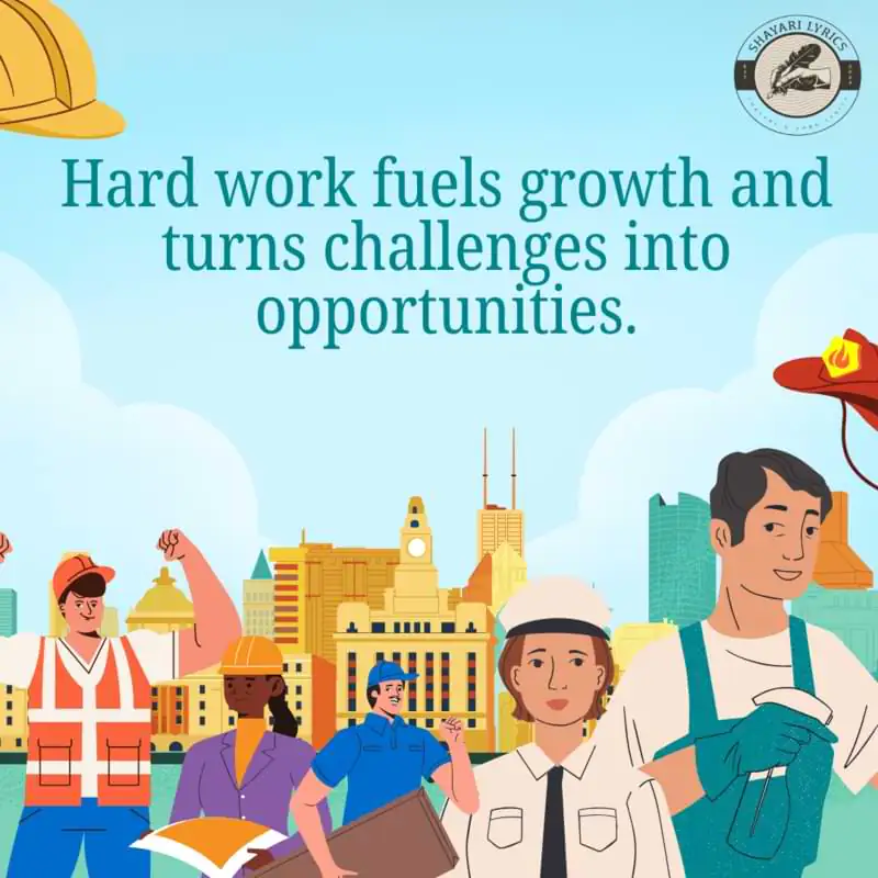 Hard work fuels growth and turns challenges into opportunities.