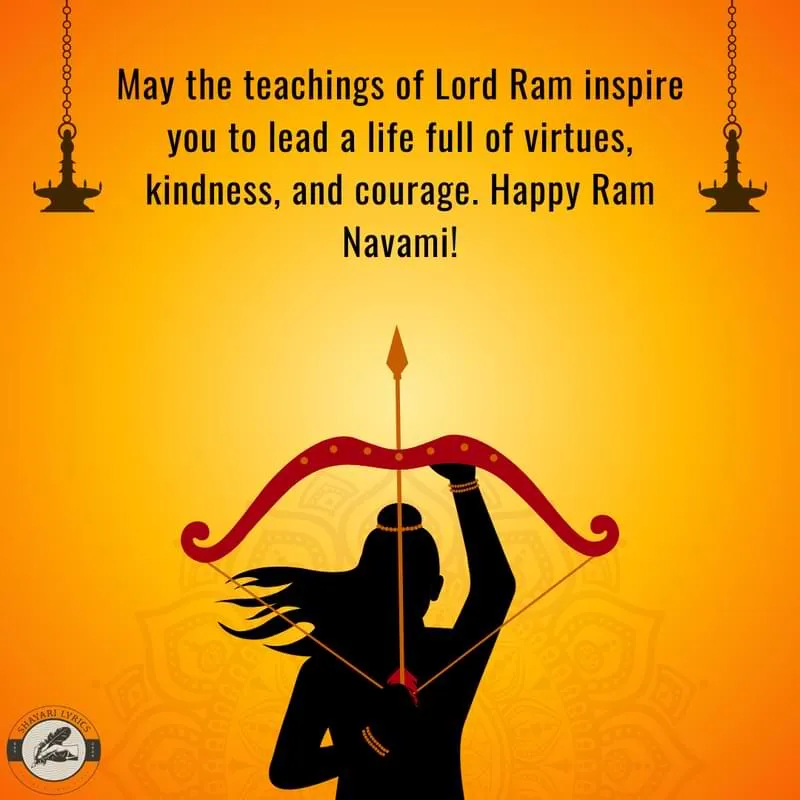 May the teachings of Lord Ram inspire you to lead a life full of virtues, kindness, and courage. Happy Ram Navami!