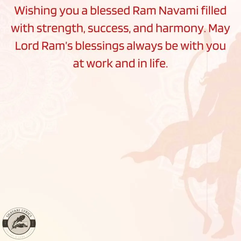 Wishing you a blessed Ram Navami filled with strength, success, and harmony. May Lord Ram’s blessings always be with you at work and in life.