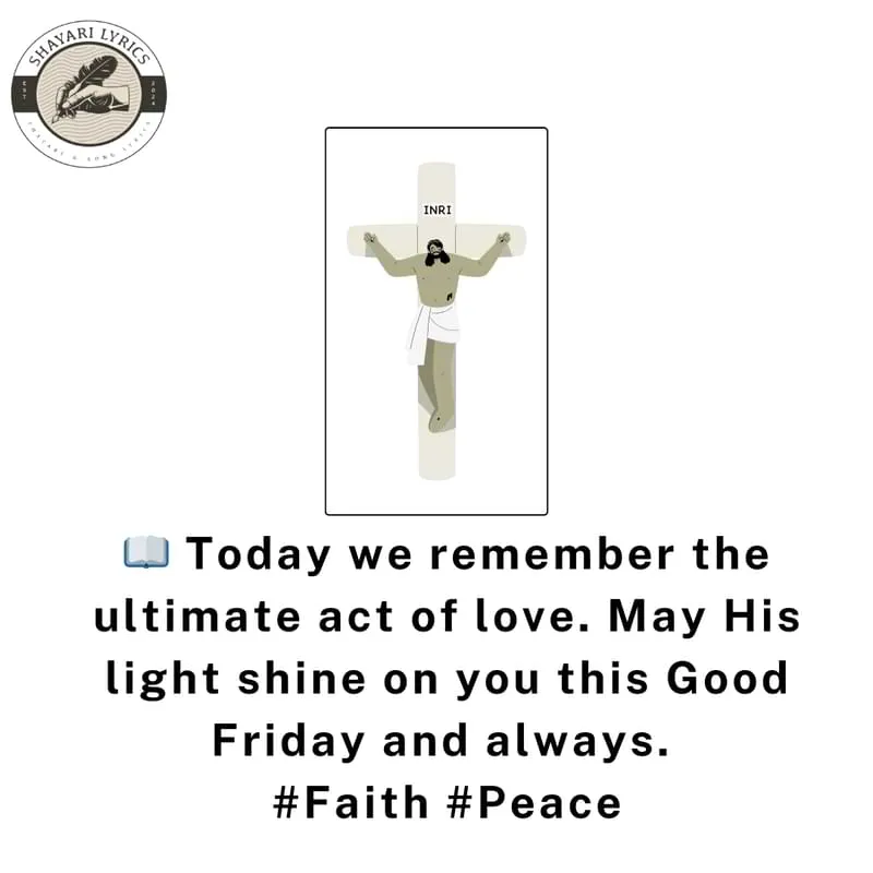 📖 Today we remember the ultimate act of love. May His light shine on you this Good Friday and always. #Faith #Peace