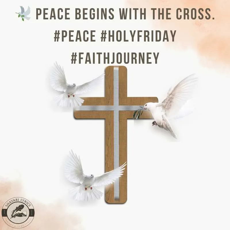 🕊️ Peace begins with the cross.#Peace #HolyFriday #FaithJourney