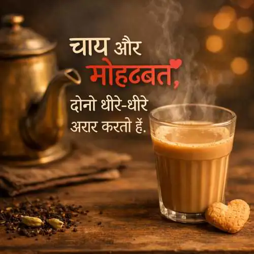 Chai Mohabbat Shayari 