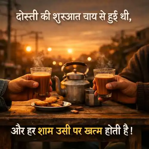 Dosti Chai Shayari 