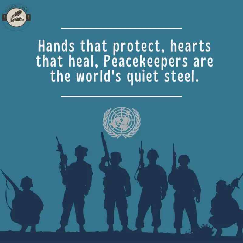 un peacekeeper quote