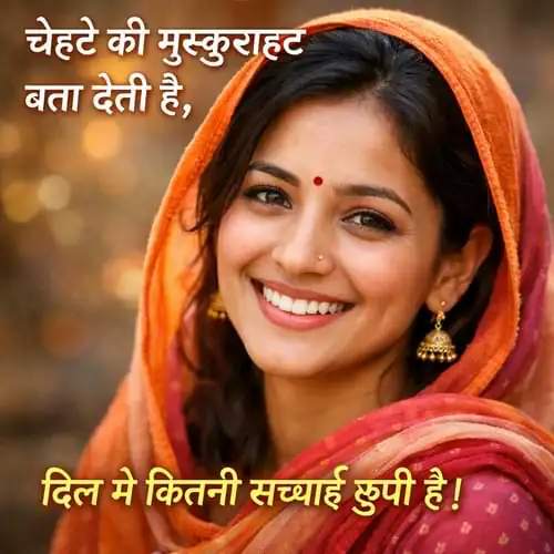 Chere Ki Muskurahat Shayari