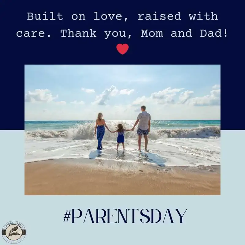 Built on love, raised with care. Thank you, Mom and Dad! ❤️ #ParentsDay