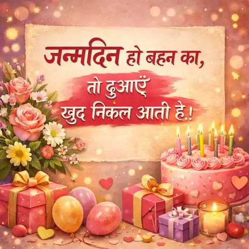 Happy Birthday Sister Shayari
