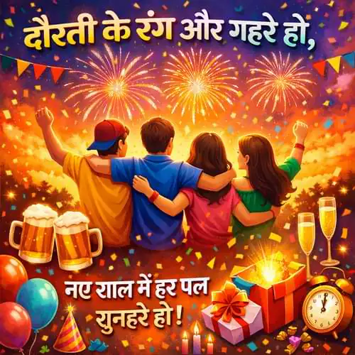 Happy New Year Shayari For Friends
