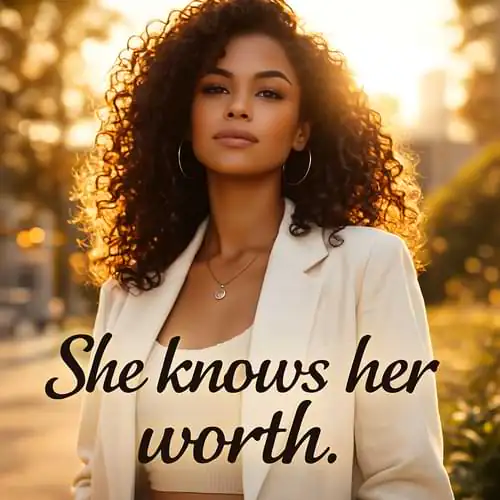 “She knows her worth.”