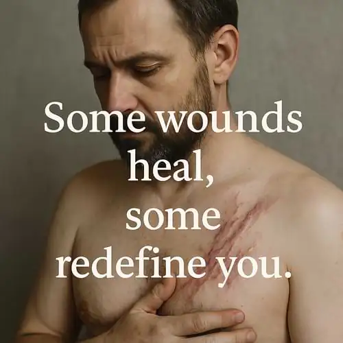 “Some wounds heal, some redefine you.”