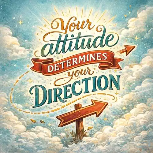 “Your attitude determines your direction.”