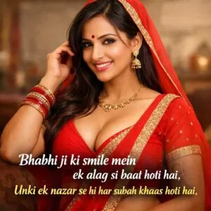 Bhabhi ji ki smile mein ek alag si baat hoti hai,Unki ek nazar se hi har subah khaas hoti hai.
