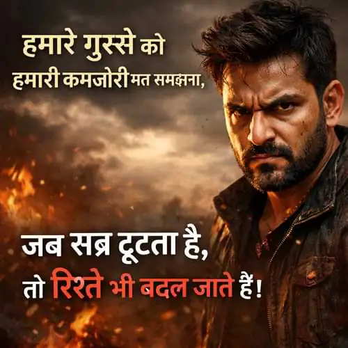 Attitude Gussa Shayari
