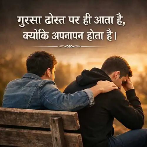 Best Friend Gussa Shayari
