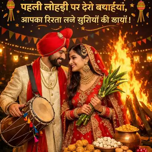 First Lohri Wishes For Newly Wedded Couples
