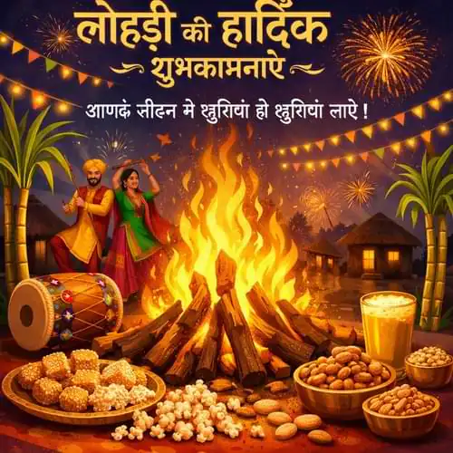 Happy Lohri Wishes In Hindi
