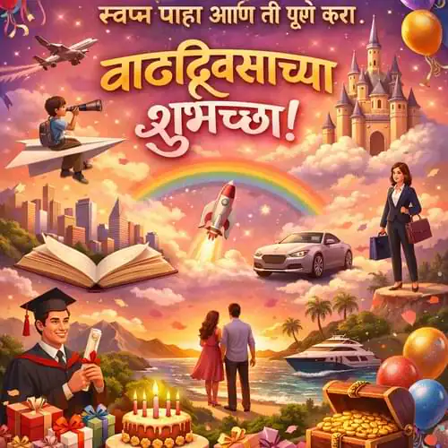 Inspirational Birthday Wishes in Marathi